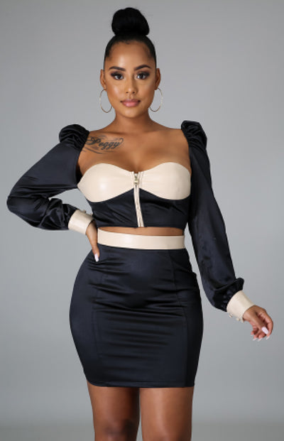 Sip On Your Drink Skirt Set