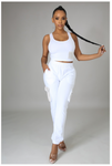 White Pant Set